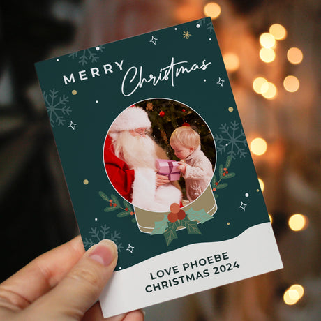 Personalised Pack of 10 Christmas Photo Cards - Greeting Cards at Gift Moments