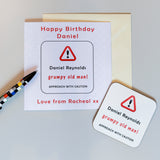 Grumpy Old Man Coaster Card: 4 - Greeting Cards By Gift Moments