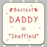 Personalised Best Dad Coaster Card: 5 - Greeting Cards By Gift Moments