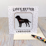 Personalised Life's Better With . . . Coaster Card - Greeting Cards at Gift Moments