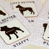 Personalised Life's Better With . . . Coaster Card - Greeting Cards at Gift Moments