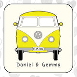 Personalised VW Camper Coaster Wedding Card: 5 - Greeting Cards By Gift Moments