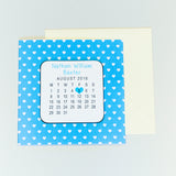 Personalised New Baby Coaster Card: 4 - Greeting Cards By Gift Moments