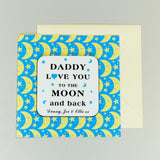 Personalised Moon & Back Coaster Card: 4 - Greeting Cards By Gift Moments