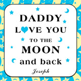 Personalised Moon & Back Coaster Card: 6 - Greeting Cards By Gift Moments