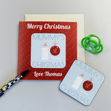 Personalised Mummy's 1st Christmas Coaster Card - Greeting Cards at Gift Moments