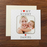 Personalised I Love My . . . Photo Upload Coaster Card - Greeting Cards at Gift Moments