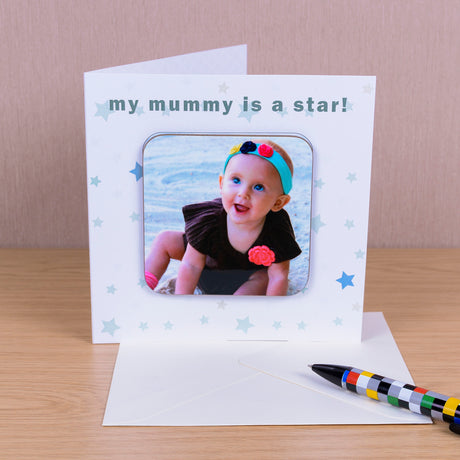 Personalised Mummy / Daddy Photo Upload Coaster Card - Greeting Cards at Gift Moments