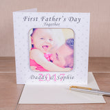 Personalised First Father's Day Together Photo Coaster Card - Greeting Cards at Gift Moments