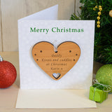 Personalised Christmas Card with Heart Decoration Default Title - Greeting Cards at Gift Moments