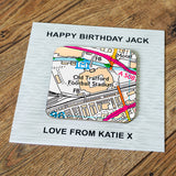 Personalised Football Stadium Coaster Cards: 5 - Greeting Cards By Gift Moments