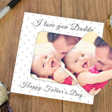 Personalised Father's Day Photo Upload Coaster Card - Greeting Cards at Gift Moments