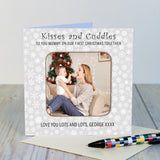 Personalised Mummy First Christmas Photo Coaster Card Default Title - Greeting Cards at Gift Moments