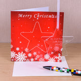 Personalised Christmas Card with Star Decoration - Greeting Cards at Gift Moments