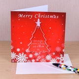 Personalised Christmas Card with Xmas Tree Decoration Default Title - Greeting Cards at Gift Moments