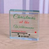 Personalised Spotify Christmas Playlist Glass Token: 1 - Christmas Decorations By Spotify Codes