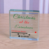 Personalised Spotify Christmas Playlist Glass Token: 4 - Christmas Decorations By Spotify Codes