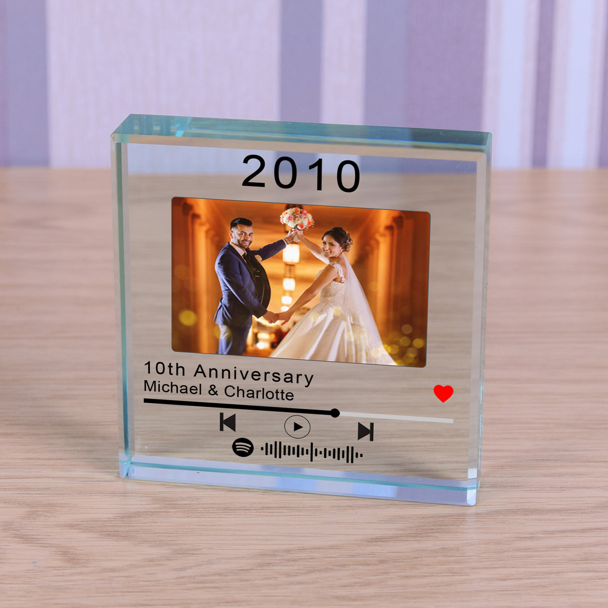 Personalised Spotify Special Year Playlist Glass Token Default Title - Keepsakes at Gift Moments