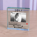 Personalised Spotify Special Year Playlist Glass Token - Keepsakes at Gift Moments