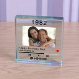 Personalised Spotify Special Year Playlist Glass Token - Keepsakes at Gift Moments