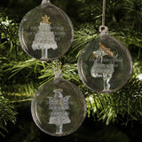 Personalised Luxury Glass Christmas Baubles - Christmas Baubles at Gift Moments