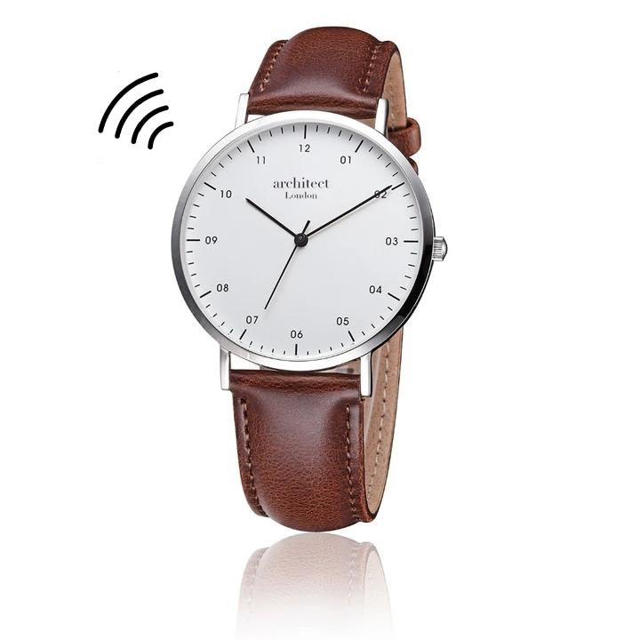 Personalised Men's Architect Zephyr Walnut Contactless Payment Watch - Watches at Gift Moments