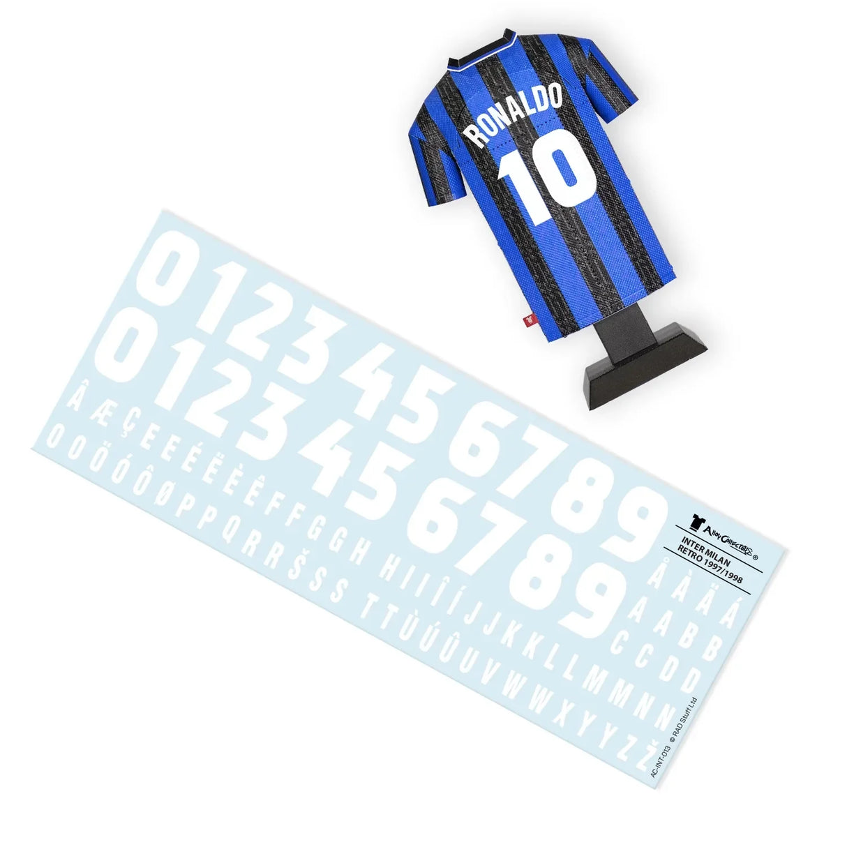 Inter Milan 97/98 Retro Metal Shirt: 3 - Display Kit By Inter Milan