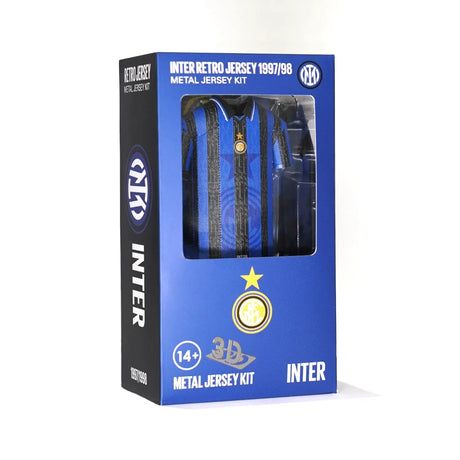 Inter Milan FC 97/98 Retro Metal Home Shirt - Display Kit at Gift Moments