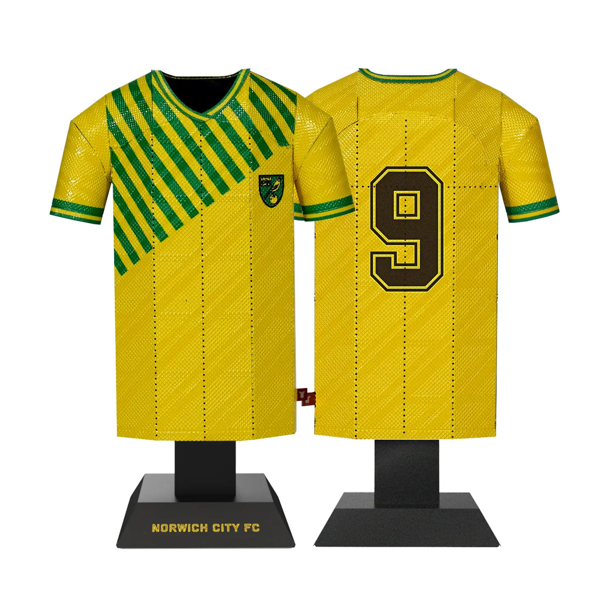 Norwich City 89-92 Retro Metal Jersey: 4 - Display Kit By Norwich City