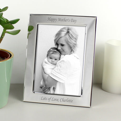 Personalised Silver Plated 6x4 Photo Frame - Photo Frames at Gift Moments