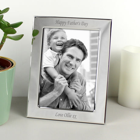 Personalised Silver Plated 6x4 Photo Frame - Photo Frames at Gift Moments