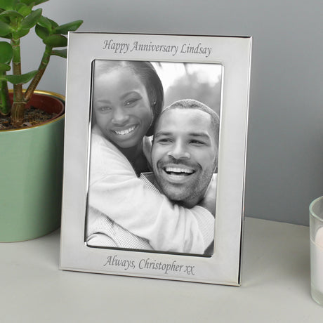 Personalised Silver Plated 6x4 Photo Frame - Photo Frames at Gift Moments