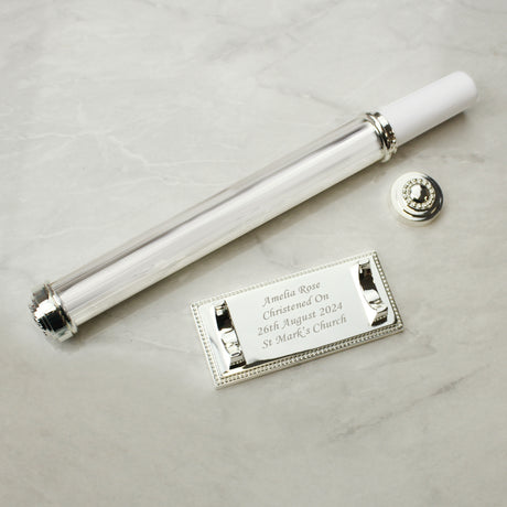 Personalised Plain Silver Plated Certificate Holder - Certificate Holders at Gift Moments