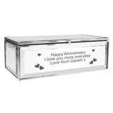 Personalised Hearts Mirrored Jewellery Box: 8 - Jewellery Boxes By Gift Moments