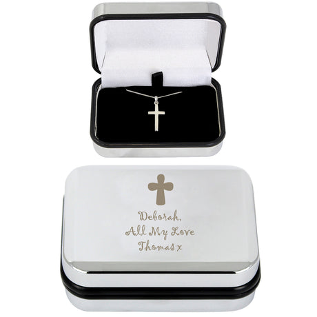 Personalised Cross Necklace and Box - Jewellery Boxes at Gift Moments