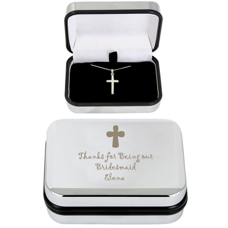 Personalised Cross Necklace and Box - Jewellery Boxes at Gift Moments