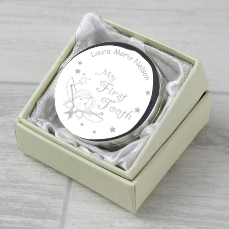 Personalised Fairy My First Tooth Trinket Box - Trinket Boxes at Gift Moments