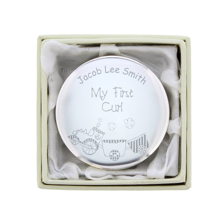 Personalised My First Curl Trinket Box: 8 - Trinket Boxes By Gift Moments