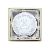 Personalised Teddy My First Curl Trinket Box - Trinket Boxes at Gift Moments