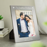 Personalised Silver 5x7 Our Daughters Wedding Photo Frame - Photo Frames at Gift Moments