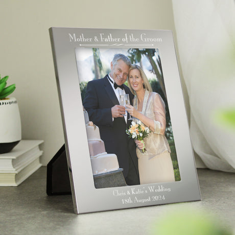 Personalised Silver Mother & Father Frame: 2 - Photo Frames By Gift Moments