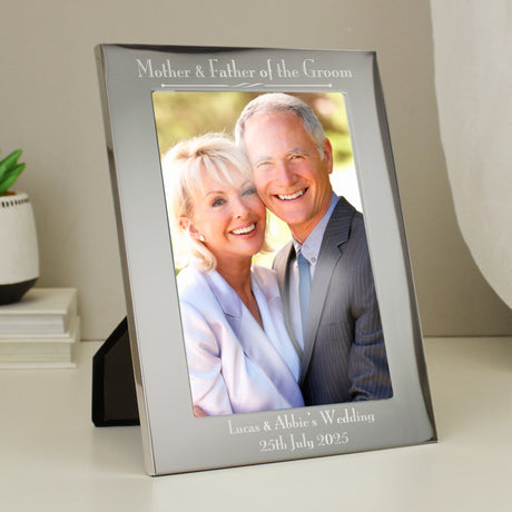 Personalised Silver Mother & Father Frame: 3 - Photo Frames By Gift Moments