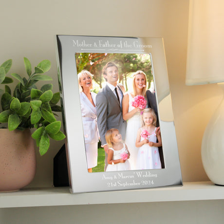 Personalised Silver Mother & Father Frame: 4 - Photo Frames By Gift Moments