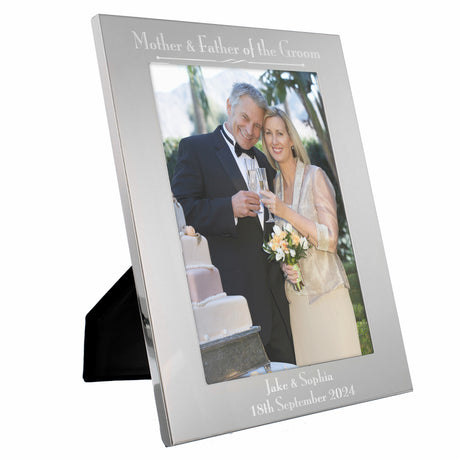 Personalised Silver Mother & Father Frame: 5 - Photo Frames By Gift Moments