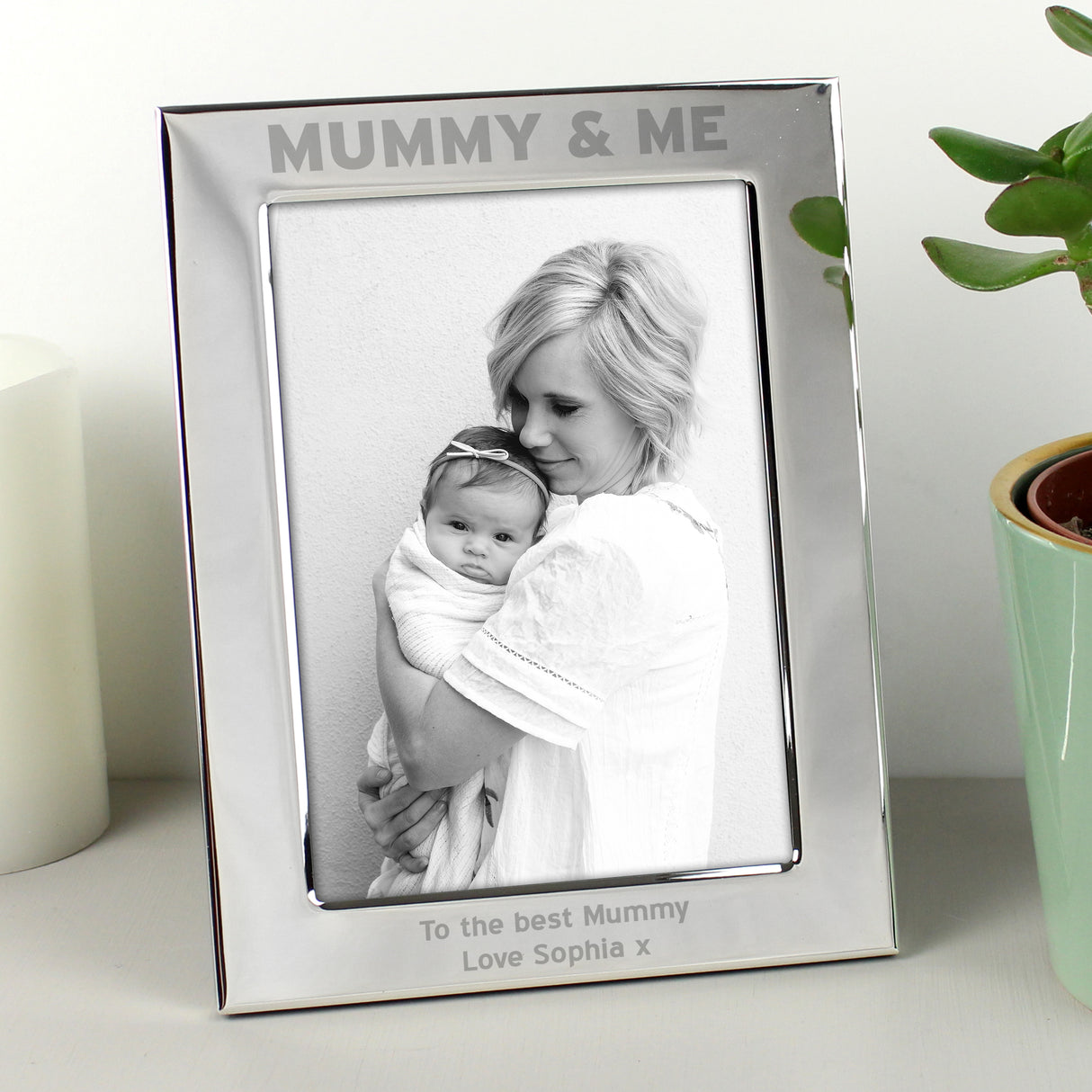 Personalised Silver 5x7 Mummy & Me Photo Frame Default Title - Photo Frames at Gift Moments