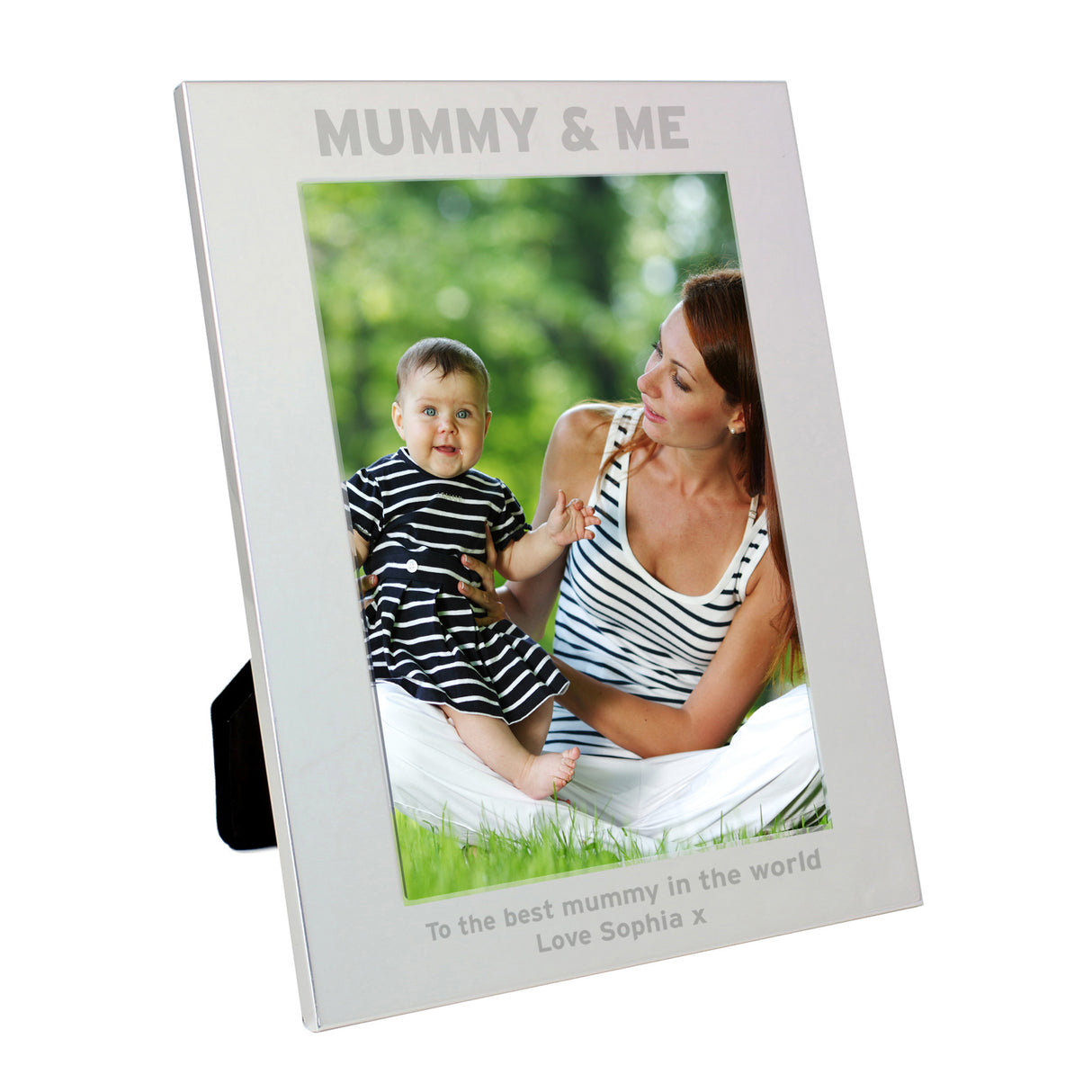 Personalised Silver 5x7 Mummy & Me Photo Frame - Photo Frames at Gift Moments