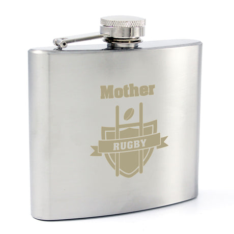 Personalised Rugby Hip Flask - Hip Flasks at Gift Moments