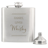 Personalised Classic Stainless Steel Hip Flask - Hip Flasks at Gift Moments