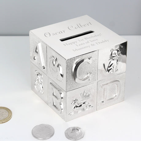 Personalised ABC Money Box - Money Boxes at Gift Moments