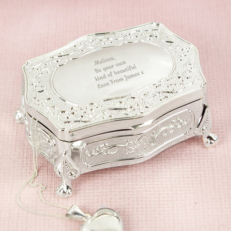 Personalised Any Message Small Antique Trinket Box Default Title - Trinket Boxes at Gift Moments